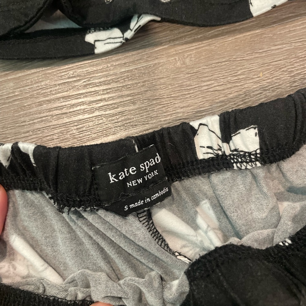 kate spade Black and White Bow Pajama Set - Picture 2 of 3